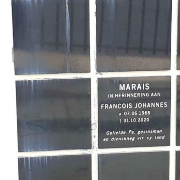 MARAIS Francois Johannes 1968-2020