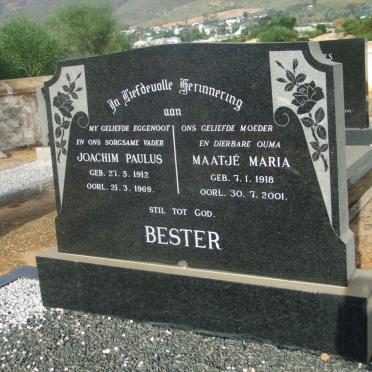 BESTER Joachim Paulus 1912-1969 &amp; Maatje Maria 1918-2001