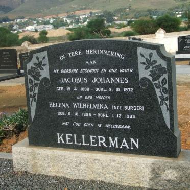KELLERMAN Jacobus Johannes 1888-1972 &amp; Helena Wilhelmina BURGER  1895-1983