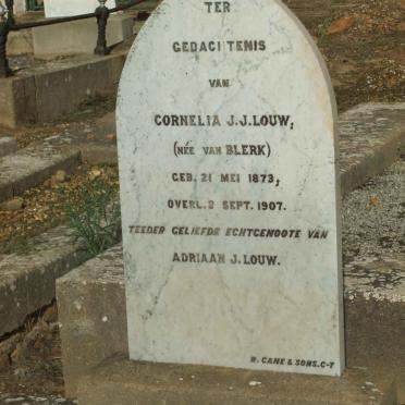 LOUW Cornelia nee VAN BLERK 1873-1907