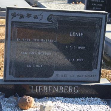 LIEBENBERG Lenie 1909-1995