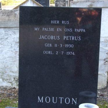 MOUTON Jacobus Petrus 1930-1974