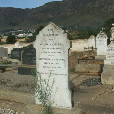 MERWE Willem, v.d. 1848-1918  &amp; Gertruida 1851-1919