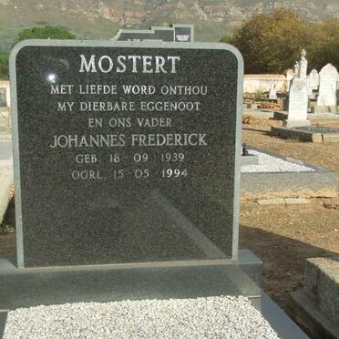 MOSTERT Johannes Frederick 1939-1994