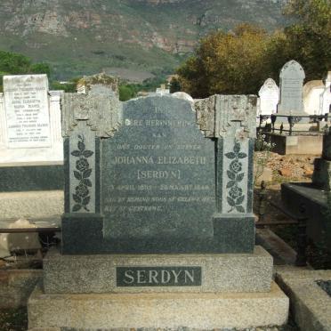 SERDYN Johanna Elizabeth 1892-1949