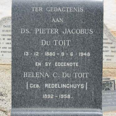 TOIT Pieter Jacobus, du 1880-1948 &amp; Helena C. REDELINGHUYS 1892-1958