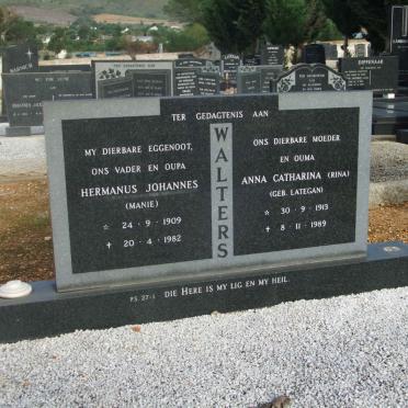 WALTERS Hermanus Johannes 1909-1982 &amp; Anna Catharina LATEGAN 1913-1989