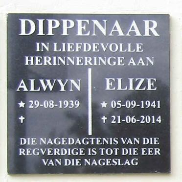 DIPPENAAR Alwyn 1939- & Elize 1941-2014