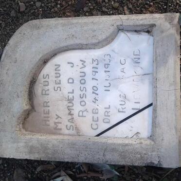 ROSSOUW Samuel D.J. 1913-1933