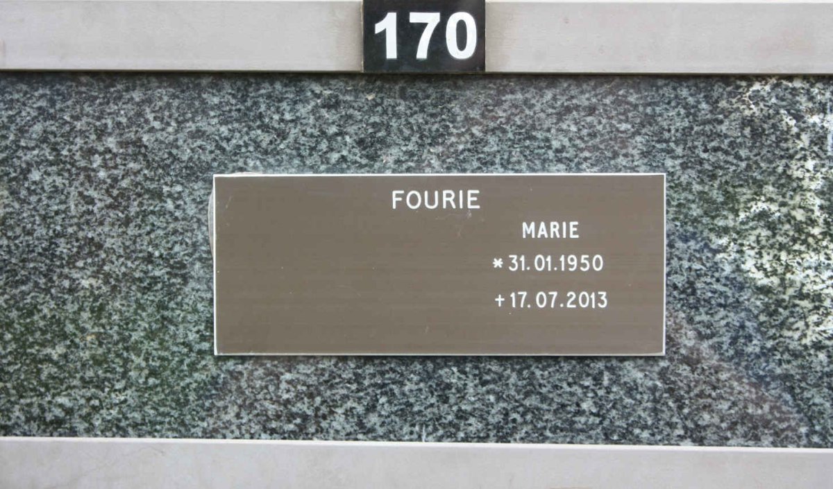 FOURIE Marie 1950-2013