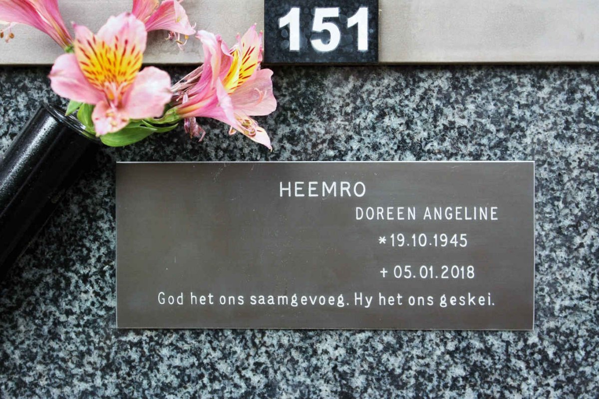 HEEMRO Doreen Angeline 1945-2018