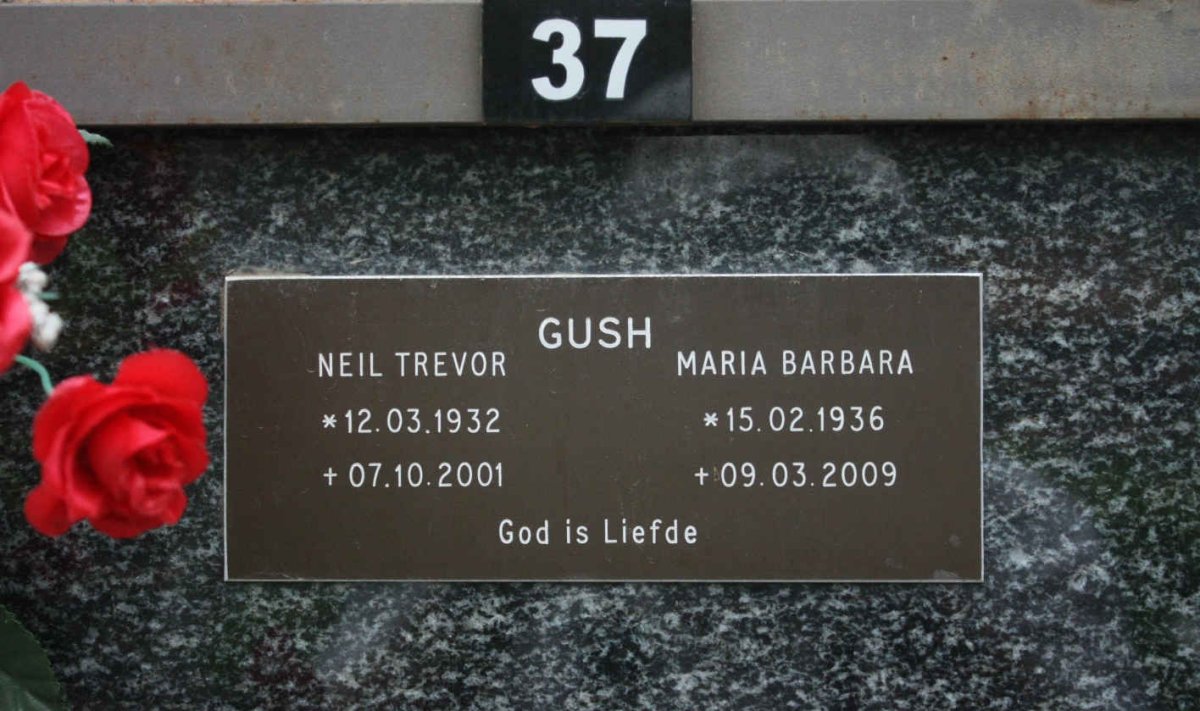 GUSH Neil Trevor 1932-2001 &amp; Maria Barbara 1936-2009