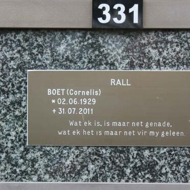 RALL Cornelis 1929-2011