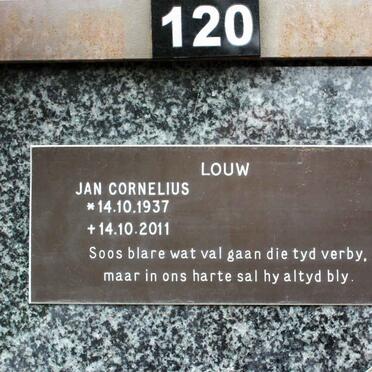 LOUW Jan Cornelius 1937-2011