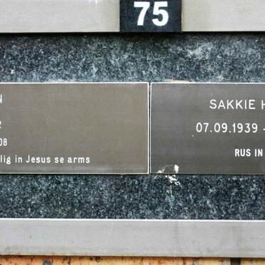 SAAYMAN Robert 1932-2008 :: HERBERT Sakkie 1939-2016