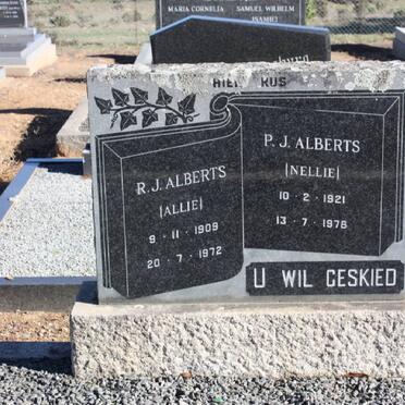 ALBERTS R.J. 1909-1972 &amp; P.J. 1921-1978