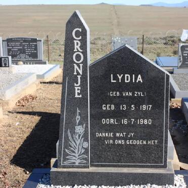 CRONJE Lydia nee VAN ZYL 1917-1980