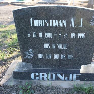 CRONJE Christiaan A.J. 1908-1996