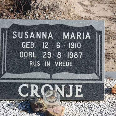 CRONJE Susanna Maria 1910-1987