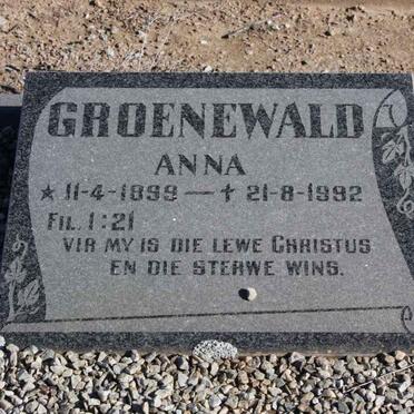 GROENEWALD Anna 1899-1992