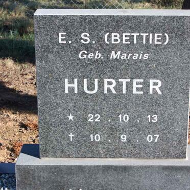 HURTER E.S. nee MARAIS 1913-2007