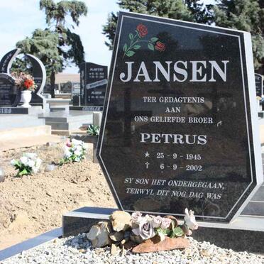 JANSEN Petrus 1945-2002