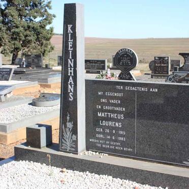 KLEINHANS Mattheus Lourens 1915-1983