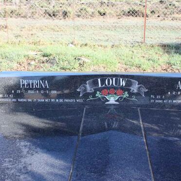 LOUW André 1943-1996 &amp; Petrina 1950-1991