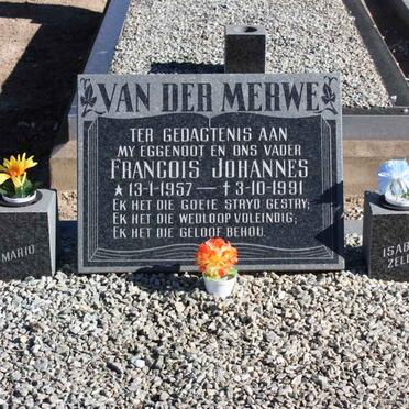 MERWE Francois Johannes, van der 1957-1991