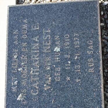 NEST Catherina E. , van der nee HUMAN 1910-1977