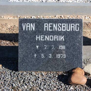 RENSBURG Hendrik, van 1911-1979
