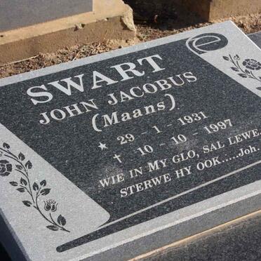 SWART John Jacobus 1931-1997