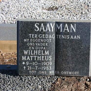 SAAYMAN Wilhelm Mattheus 1909-1983
