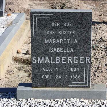 SMALBERGER Magaretha Isabella 1894-1988