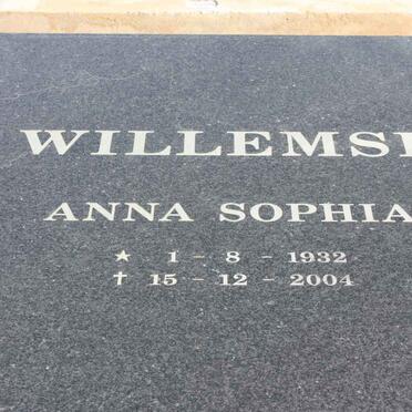 WILLEMSE Anna Sophia 1932-2004
