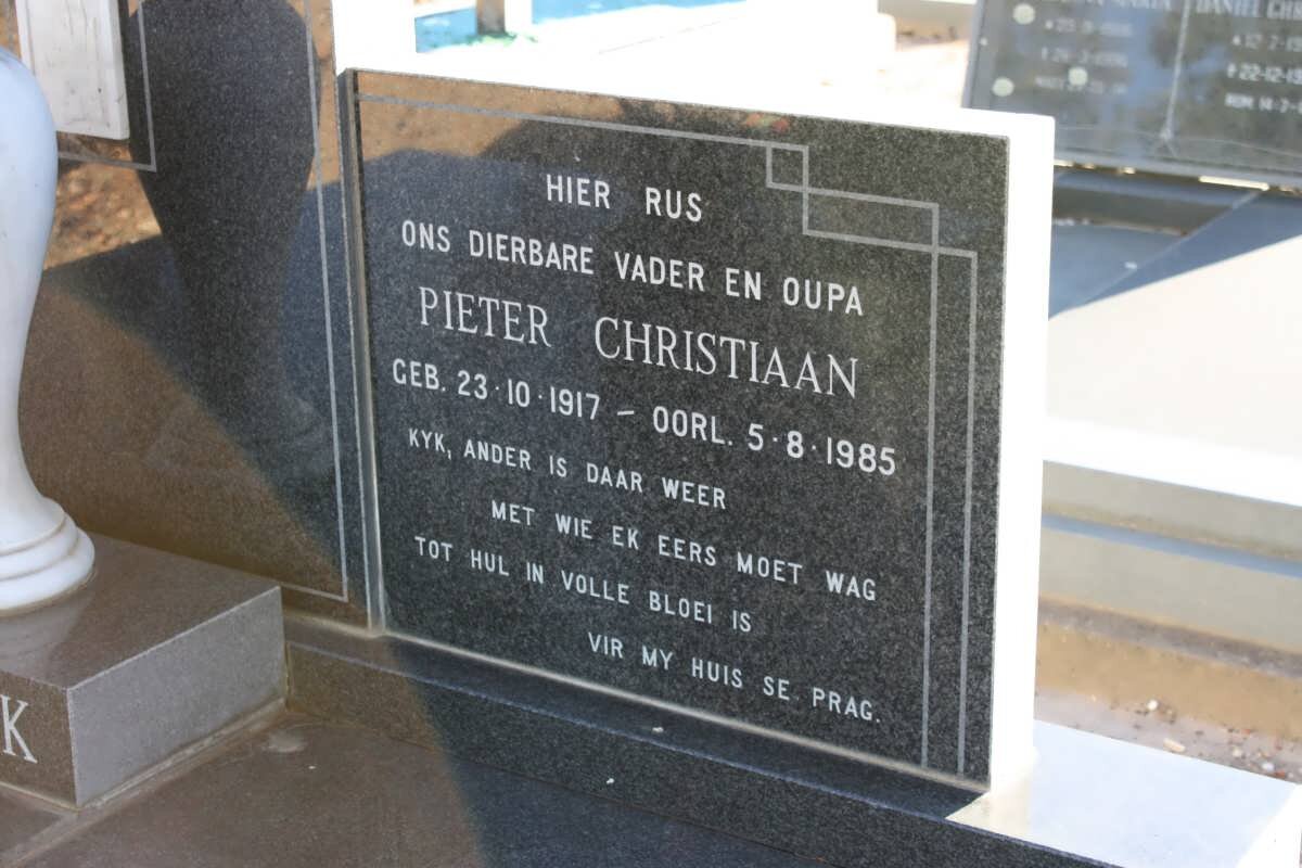 WYK Pieter Christiaan, van 1917-1985