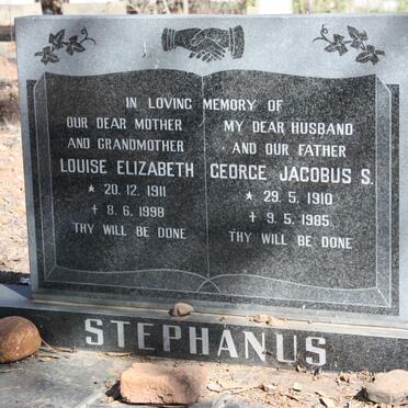 STEPHANUS George Jacobus S. 1910-1985 &amp; Louise Elizabeth 1911-1998