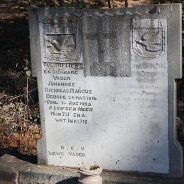 MARCUS Nicholas 1876-1953 :: MARCUS Julina Martha Augusta 1879-1963