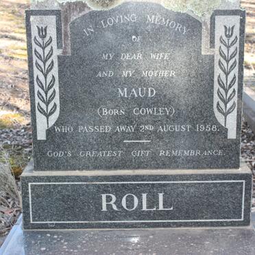 ROLL Maud nee Cowley ?-1958