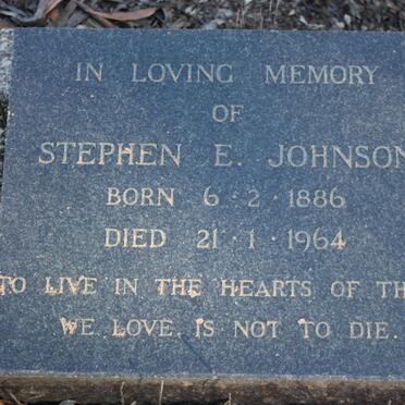 JOHNSON Stephen E. 1886-1964 