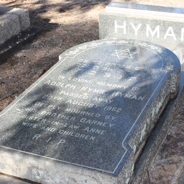 HYMAN Adolph Hymie  -1962