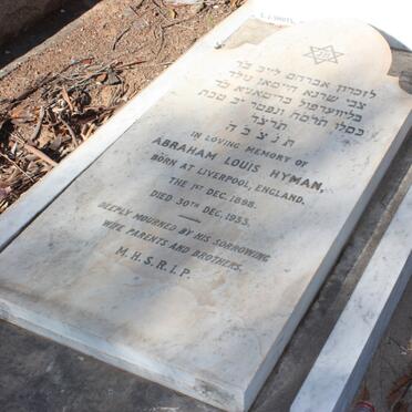 HYMAN Abraham Louis 1895-1933