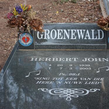 GROENEWALD Herbert John 1939-2003
