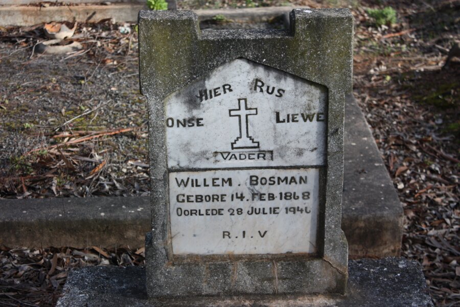 BOSMAN Willem 1968-1946