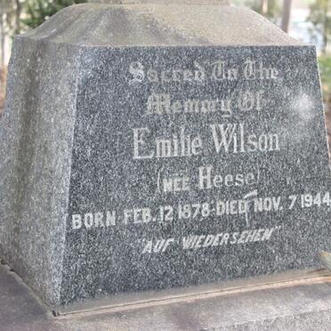 WILSON Emilie nee HEESE 1878-1944
