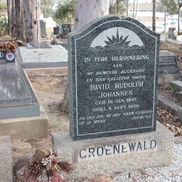 GROENEWALD David Rudolph Johannes 1897-1956