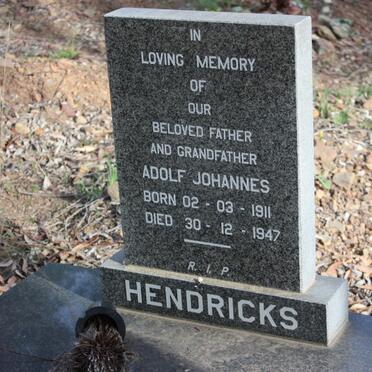 HENDRICKS Adolf Johannes 1911-1947