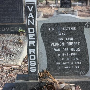 ROSS Vernon Robert, van der 1961-1976