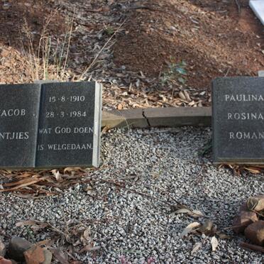 JANTJIES Jacob 1910-1984 &amp; Paulina Rosina Roman 1910-1980