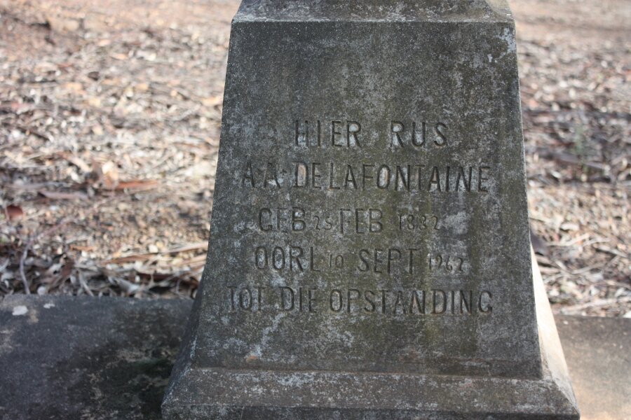 FONTAINE A.A., de la 1882-1962